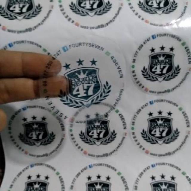 

STICKER LABEL TRANSPARAN /KISS CUT & DIE CUT