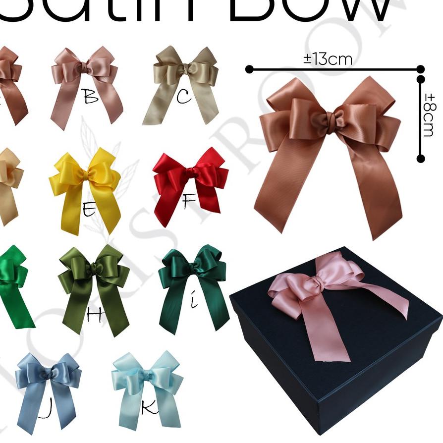 

10.10 HARGA GROSIR 2Pcs/Pack Satin Bow - Pita Kupu kupu – Pita Satin - Hadiah - Hampers