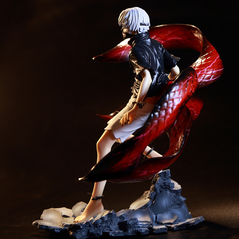 Lanfy Mainan Action Figure Tokyo Ghoul Anime Awakened Ken Kaneki Ken Kaneki Bahan Pvc Skala 1 / 8 2 Kepala