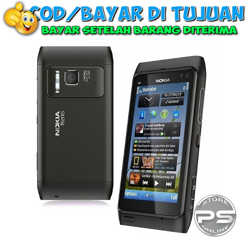 Jual Hp Nokia N8 Hp Jadul Hp Layar Sentuh Symbian Aplikasinya Terlengkap Shopee Indonesia 8235