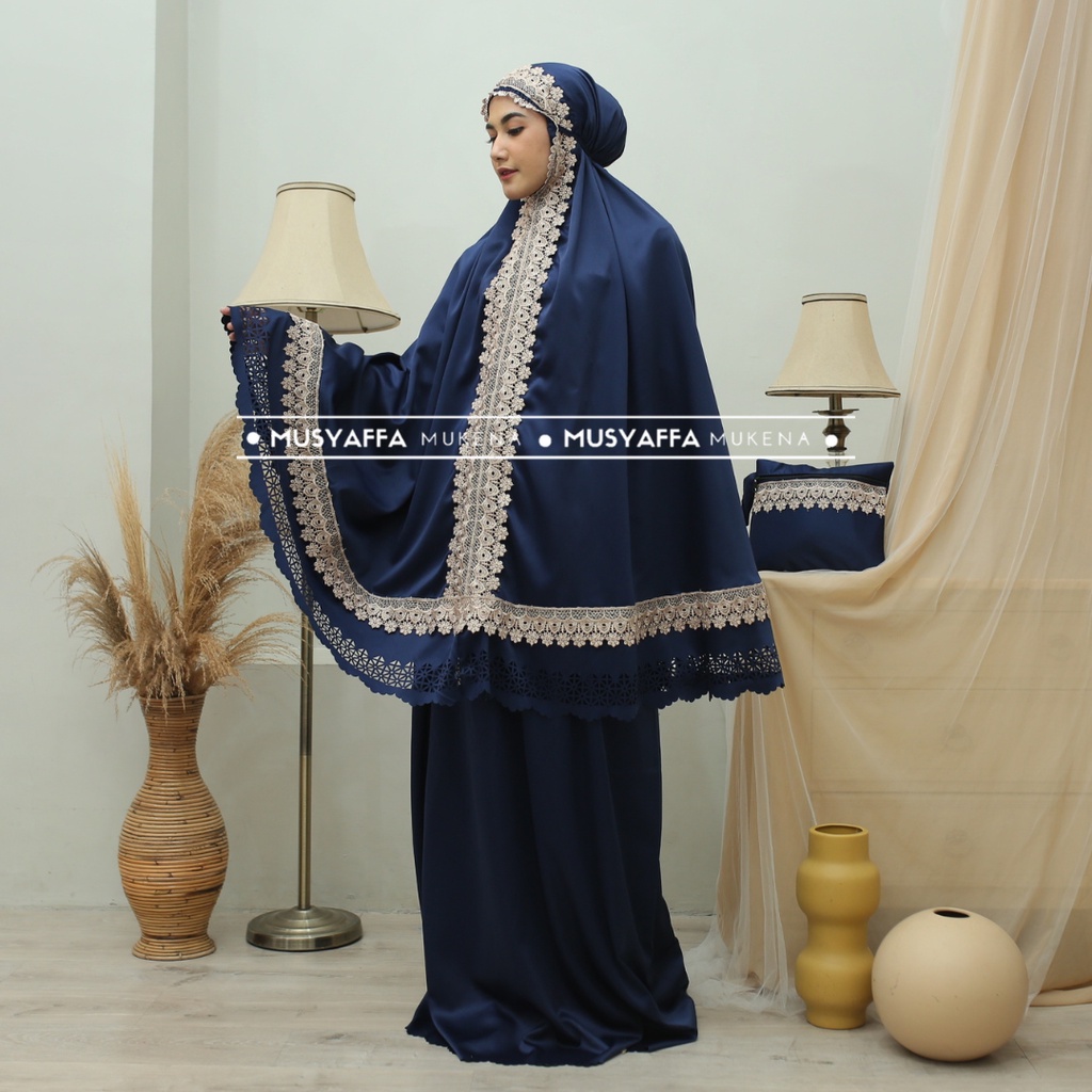 Mukena Dewasa Premium Shakilla Laser Cut Renda Mewah