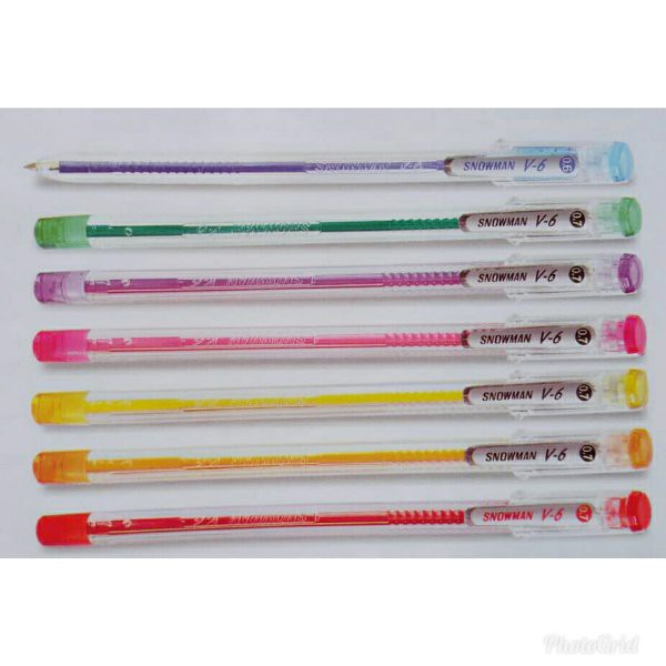 

Snowman Pulpen Ballpoint Pena V6 Crystal 0.7mm