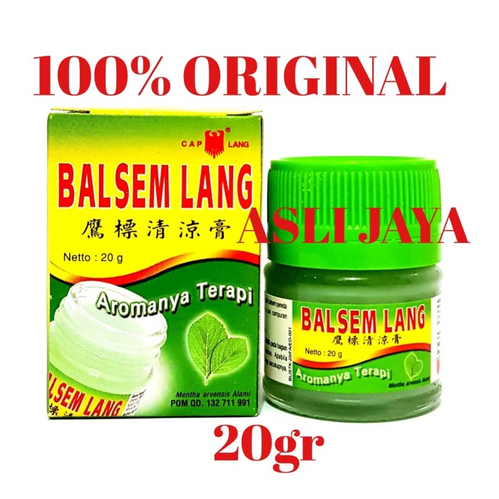 BALSEM LANG / BALSEM CAP LANG - 20GRAM TERBUKTI MANJUR