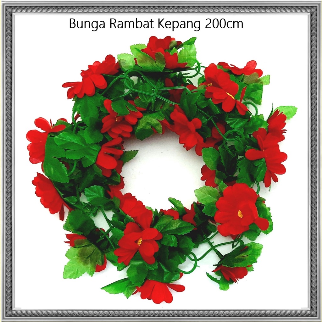 Bunga Rambat Kepang/Bunga Hiasan/Bunga Gantung 200cm