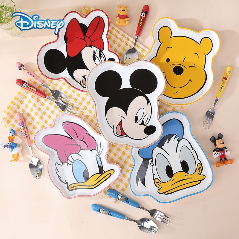Piring Mangkok Alat Makan Keramik Original Donald Mickey Pooh Minnie Daisy Piglet Eeyore Tigger Lotso Cinnamoroll My Melody Hello Kitty