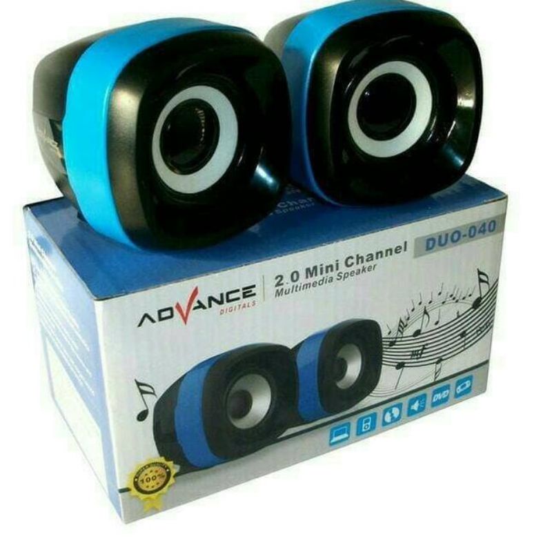 Speaker advance Duo-040 multimedia salon aktif Duo 040 2.0 mini