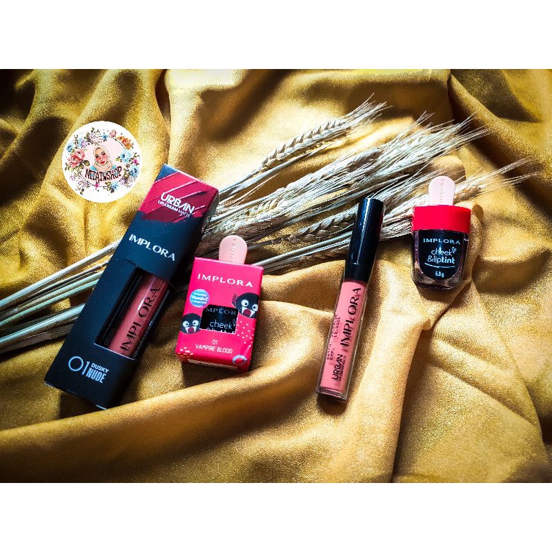 BPOM ombre lip VAMPIRE BLOOD VIRAL implora no.1 dan lip cream no.1 duskynude 100% ori