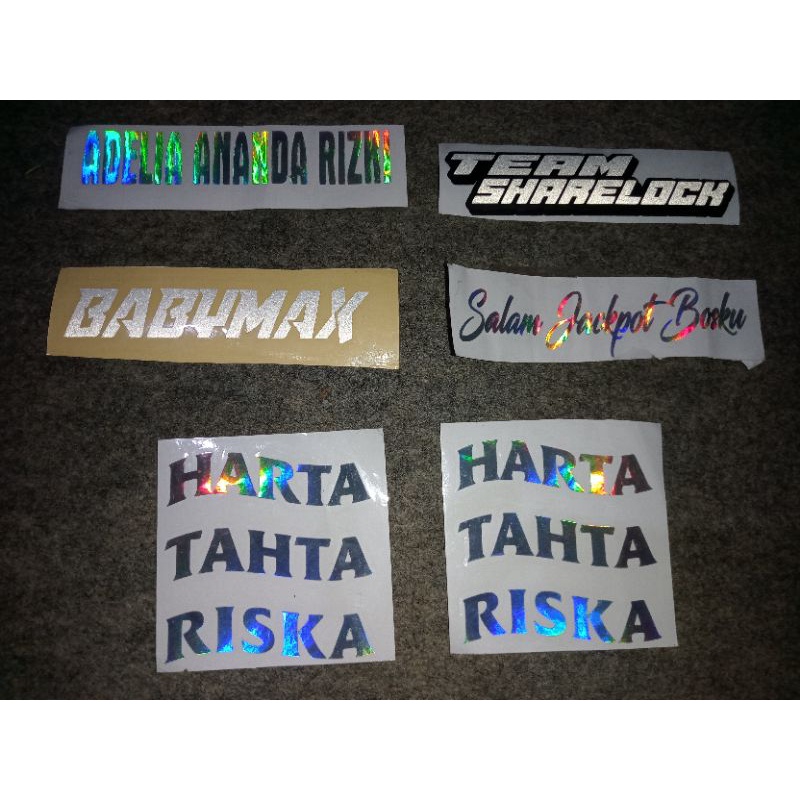

stiker nama