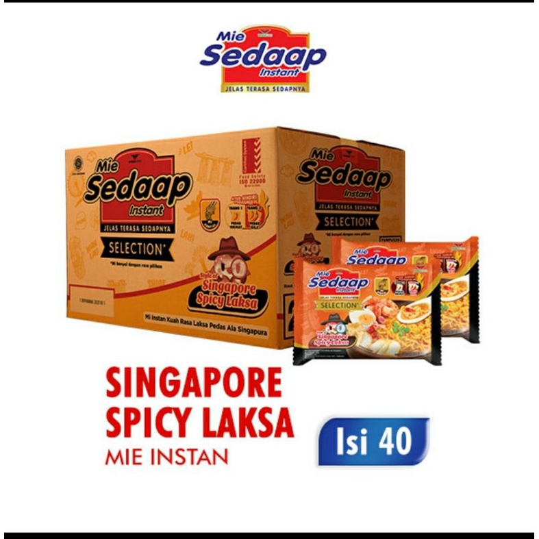 

Mi sedap Singapura 1 karton isi 40 bubgkus