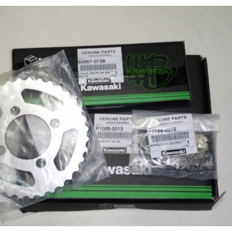 GEAR GIR SET KAWASAKI W175 W 175 ORIGINAL