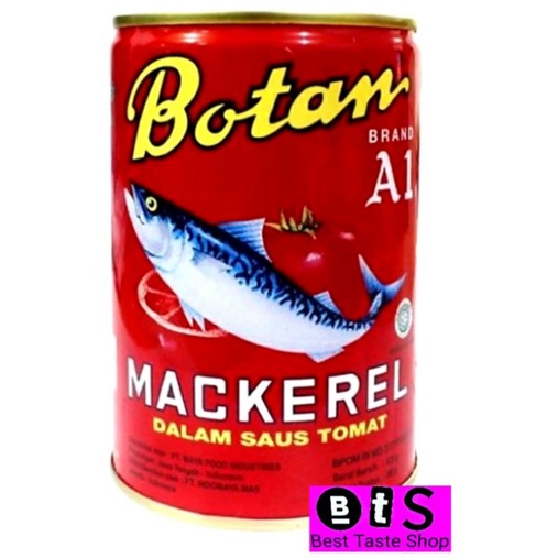 

Botan Makarel Saus Tomat 425gr Kaleng / Botan