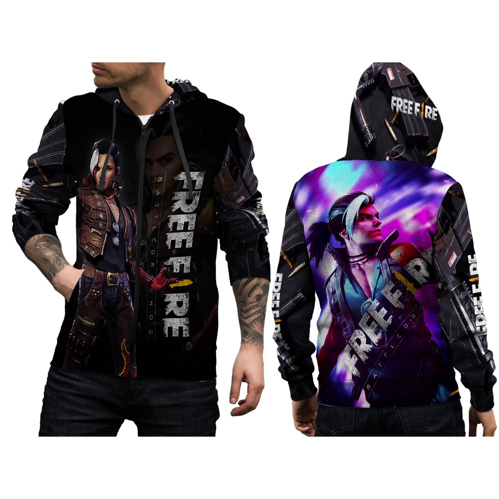 Jaket Hoodie Pria Free Fire Hayato Laki Laki Perempuan Shopee