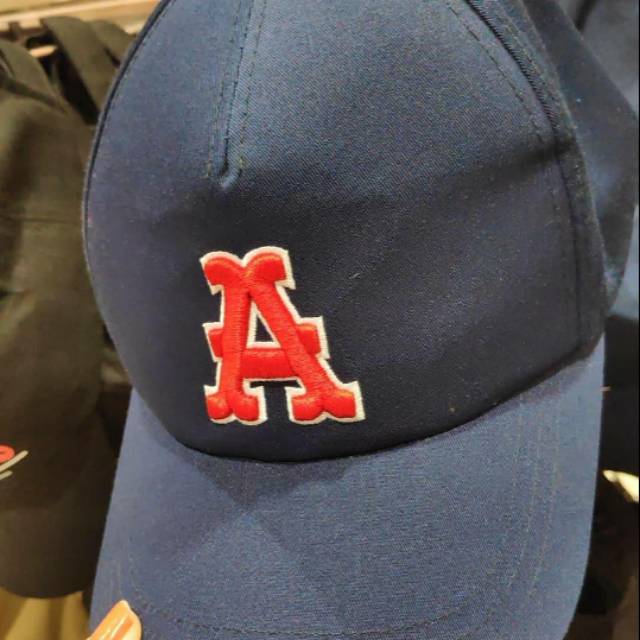 Topi air walk navy black ori