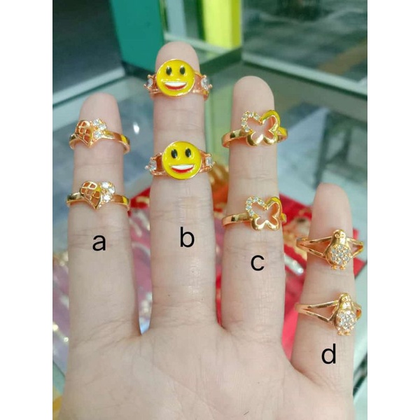 (Anti Karat) Cincin Anak Lapis Emas 0-15th
