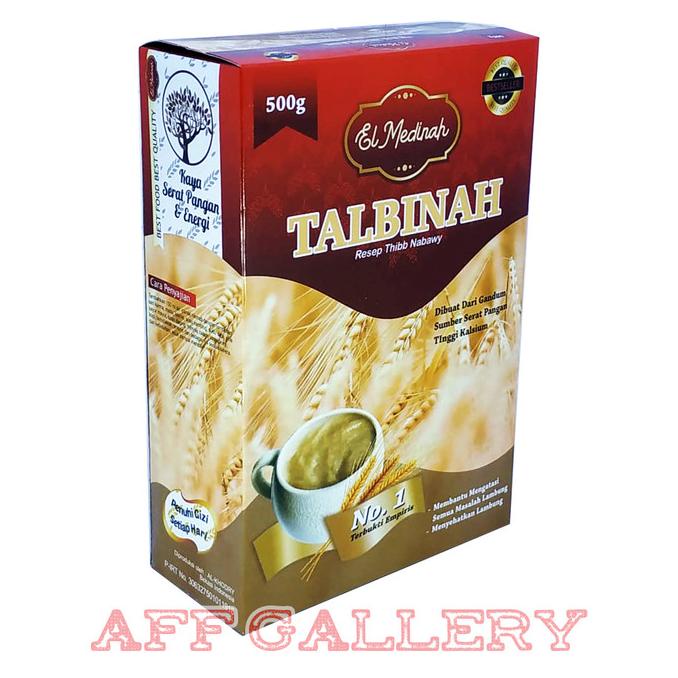 

BERKHASIAT TALBINAH EL MEDINAH RESEP THIBB NABAWY 500GR | TEPUNG GANDUM 100% ASLI