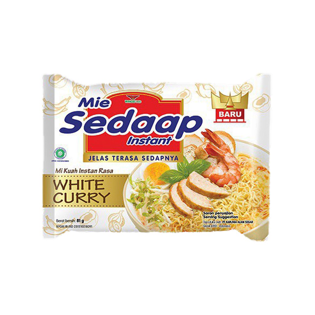 Jual Mie Sedaap Kuah Rasa White Curry | Pack Indonesia|Shopee Indonesia