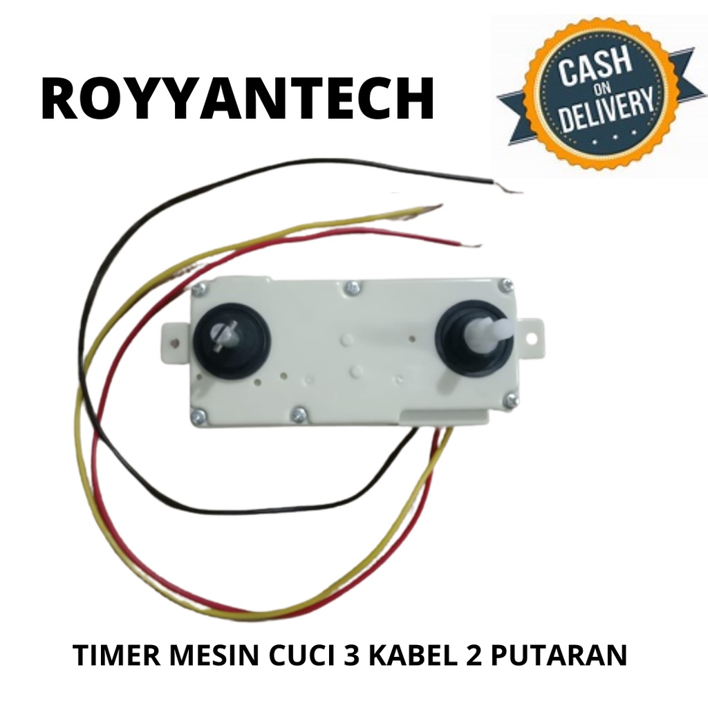 TIMER MESIN CUCI 3 KABEL 2 PUTARAN TIMER DOUBLE KNOP