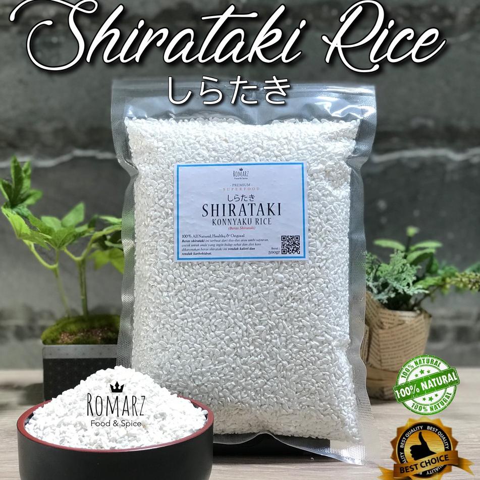 

[KODE VTA9I] BERAS SHIRATAKI | SHIRATAKI RICE 500gr BERAS KONNYAKU RICE 500gr