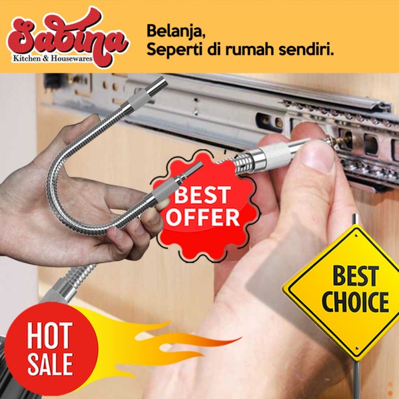 Sambungan Ekstensi Kepala Obeng Bor Fleksibel Screwdriver Extension