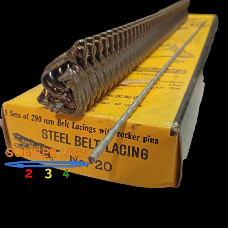 kuku macan sambungan steel belt lacing no 20