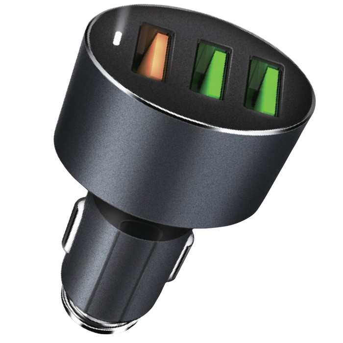 New Trend Car Charger V-Gen VCC3-02 3 USB QUICK CHARGE 3.0A Casan Hp di Mobil QC