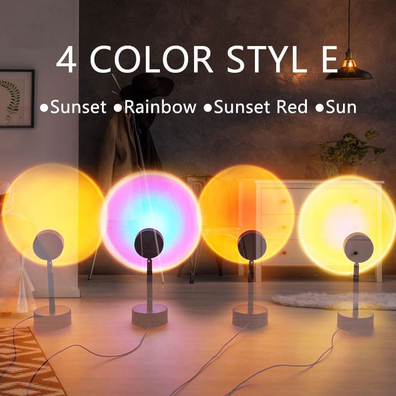 COLOURFUL PROJECTION LAMP LAMPU TIDUR PROYEKTOR TIDUR MINI TRIPOD + RINGLIGHT LED-SOSOYO