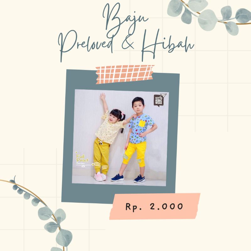Baju anak bayi preloved dan hibah