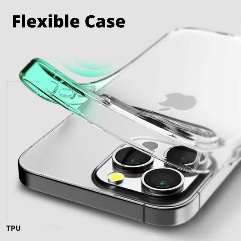 Soft Case Anti Shock iPhone 11 12 13 14 Pro Max Original Transparant Ultra Slim