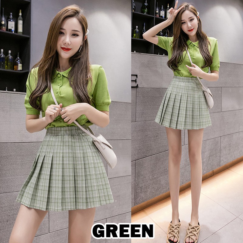 KARAKOREA 702 Tennis Skirt/Korean Rok tenis/Rok Pendek/Rok mini/Plaid Skirt/Rok Lipit Lisa/Rok Korea Skirt/Rok tennis