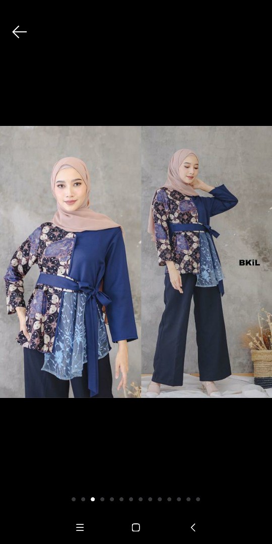 Atasan Batik Wanita Ppbtk07 Modern Batik Murah Cassual