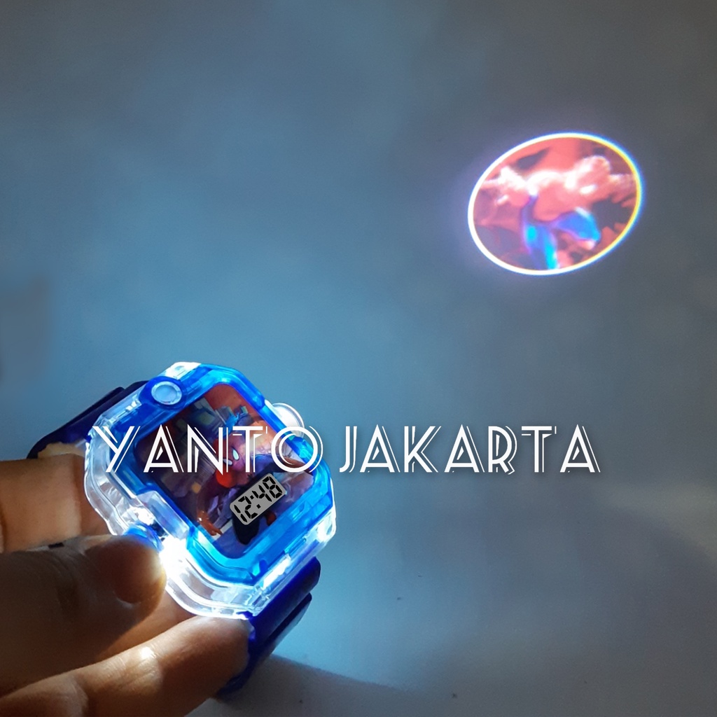 SPIDERMAN JAM TANGAN ANAK LAMPU MUSIK KARAKTER LAKI LAKI