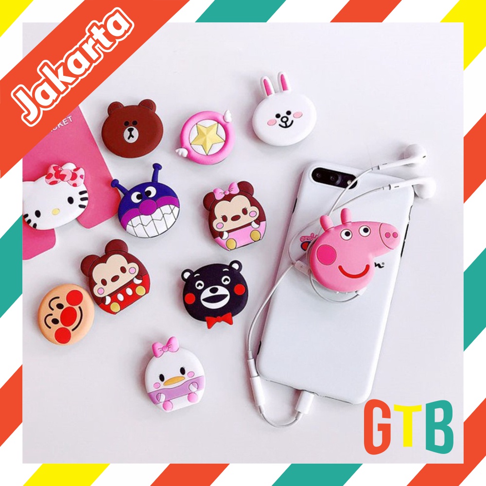 ❤️GTB❤️ R112 Popsocket 3D HP Holder Karakter Pop Socket PVC Import Murah Cod