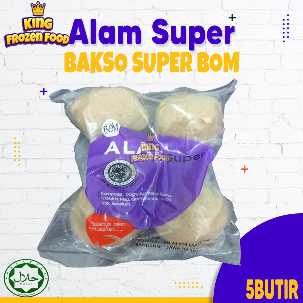 Bakso Alam Super Urat BOM Isi 5 Pcs