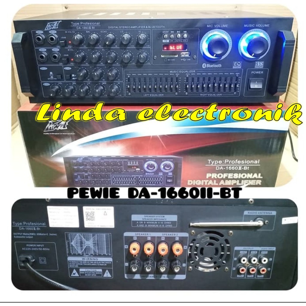 amplifier pewie da1600llbt ampli digital pewie da 1600llbt da1600ll bt
