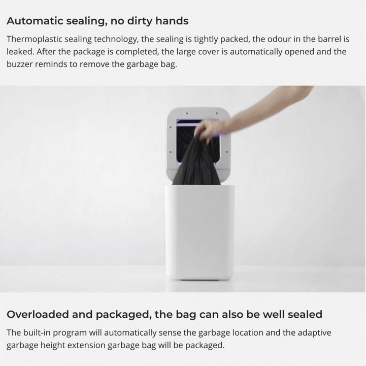 XIAOMI TOWNEW Smart Trash Can with Infrared Motion Sensor - TOWNEW T1