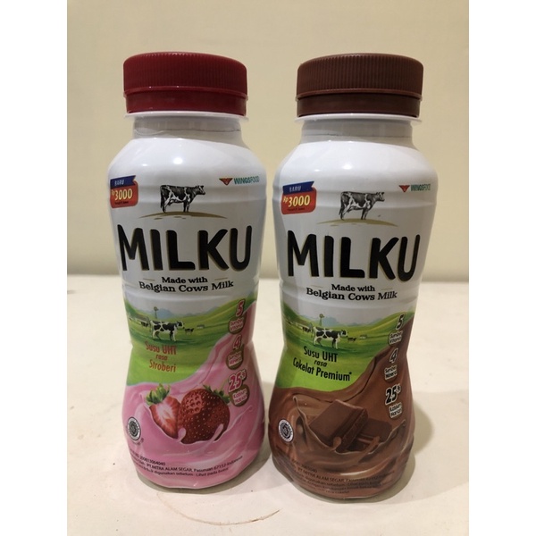 MILKU Susu UHT 3000 Botol