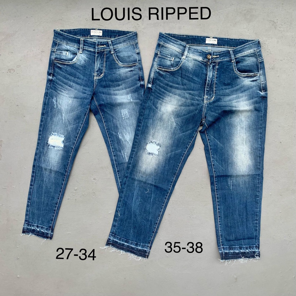 CELANA JEANS WANITA 7/9 LOUIS RIPPED