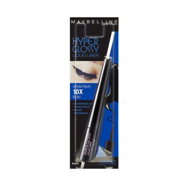 ☘️Yuri Kosmetik☘️ Maybelline Hyper Glossy Liquid Eyeliner Make Up