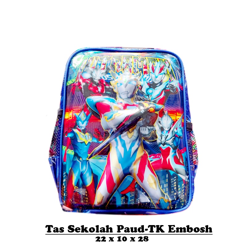 Tas Ransel Anak Laki Laki Sekolah Wanita PAUD Karakter Bumblebee Batman usia 2-4 tahun