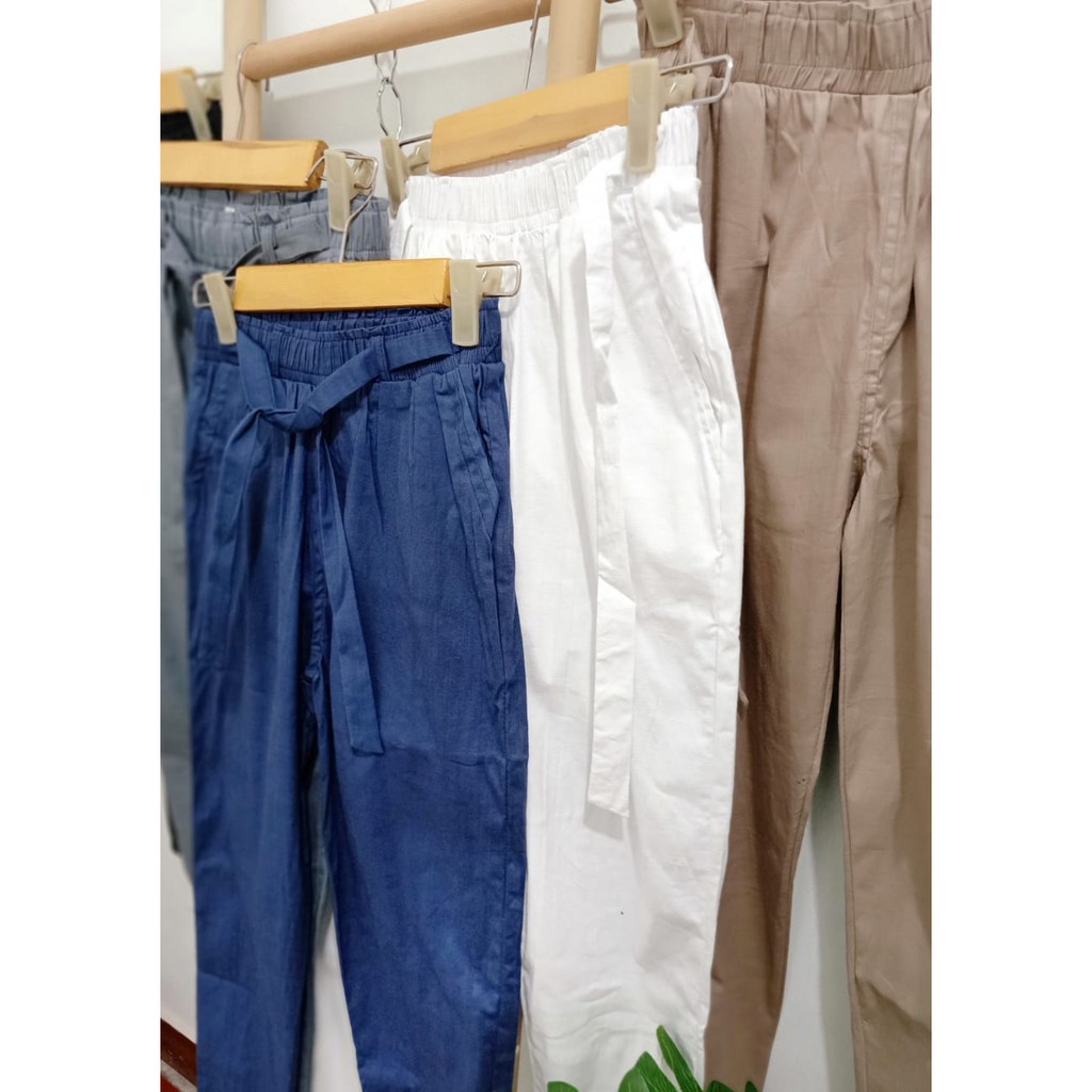 HAREM PANTS BASIC COTTON STRECH PANTS CELANA BAGGY KATUN ALIA PANTS CASUAL PANTS TERMURAH