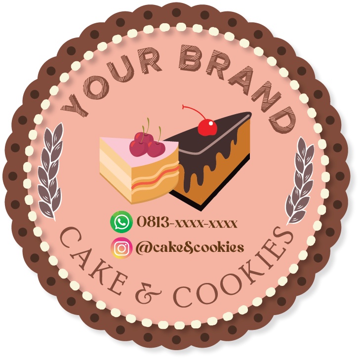 

STIKER BULAT / STIKER KUE KERING / BAKERY / OLSHOP / STIKER LABEL MAKANAN / LABEL TOPLES