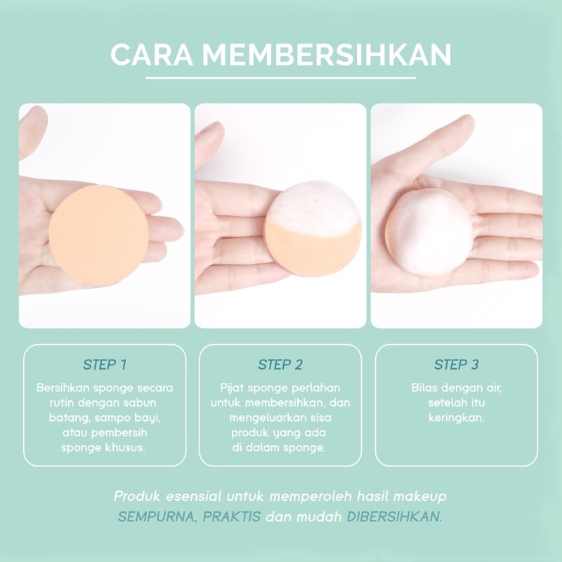 GLAMFIX MAKE UP PUFF &amp; COMPACT SPONGE ISI 4