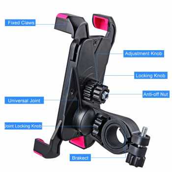 Holder Sepeda Smartphone Rotasi 360 Derajat / Holder Putar 360 Holder Sepeda Hp / Smartphone Holder Sepeda Holder Hp Sepeda / Phone Holder Sepeda Gunung Ontel / Dudukan Handphone untuk Pesepeda / Alat Penyangga HP Sepeda Ontel Gunung mtb Kuat Kokoh Murah