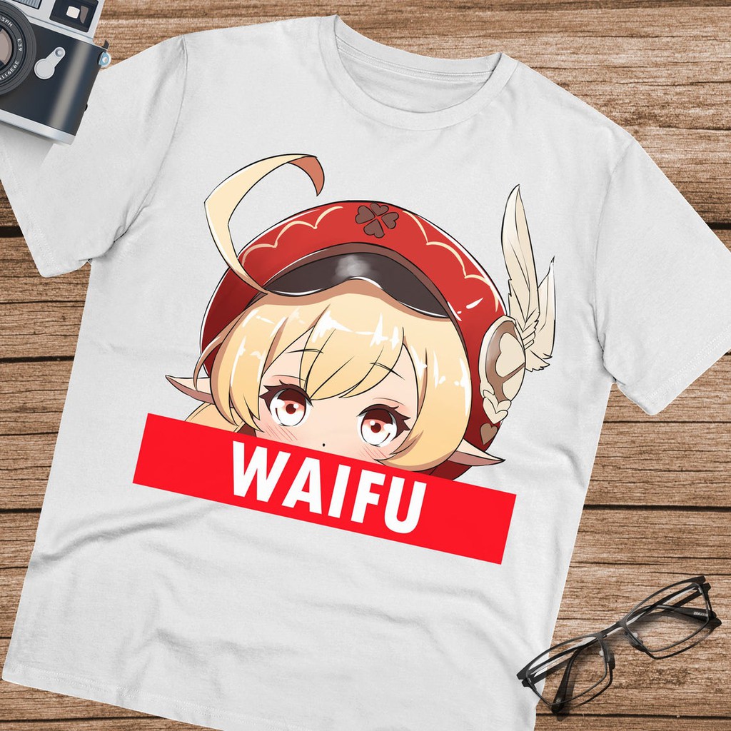 Tshirt Genshin Impact Klee as Waifu Bucinnya Klee Character Game Kawaii