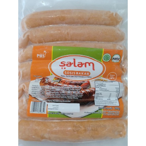 

Salam sosis bakar panjang isi 7 / jumbo mini isi11 500gr