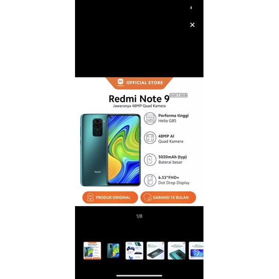 redmi note 9 6/128