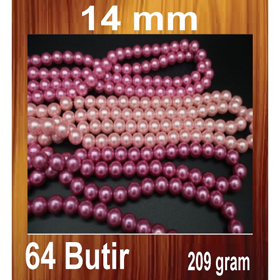 Mutiara Sintetis (Mutiara Berat) Uk 14-16mm Harga/String