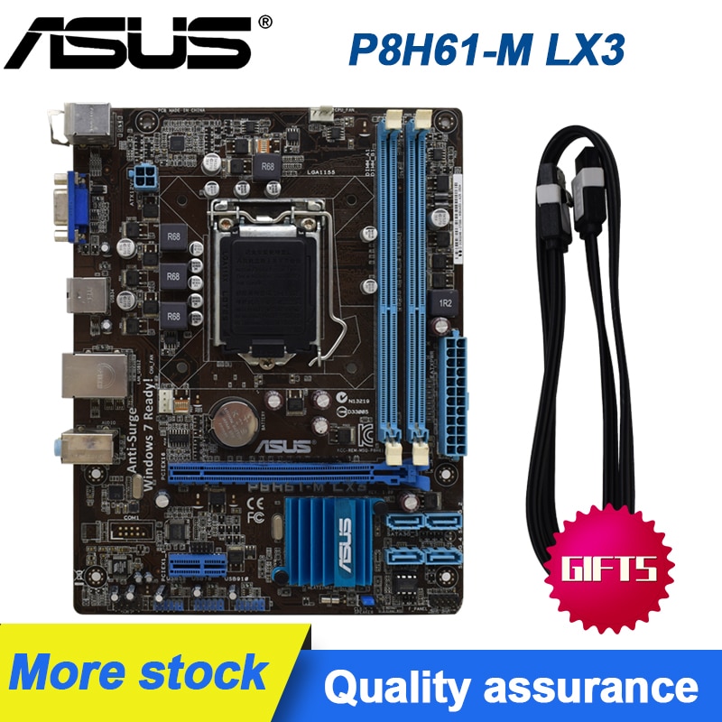 PREORDER ASUS P8H61-M LX3 1155 Desktop Motherboards Supports G1620 G2030 ddr3 16G uATX H61 UEFI