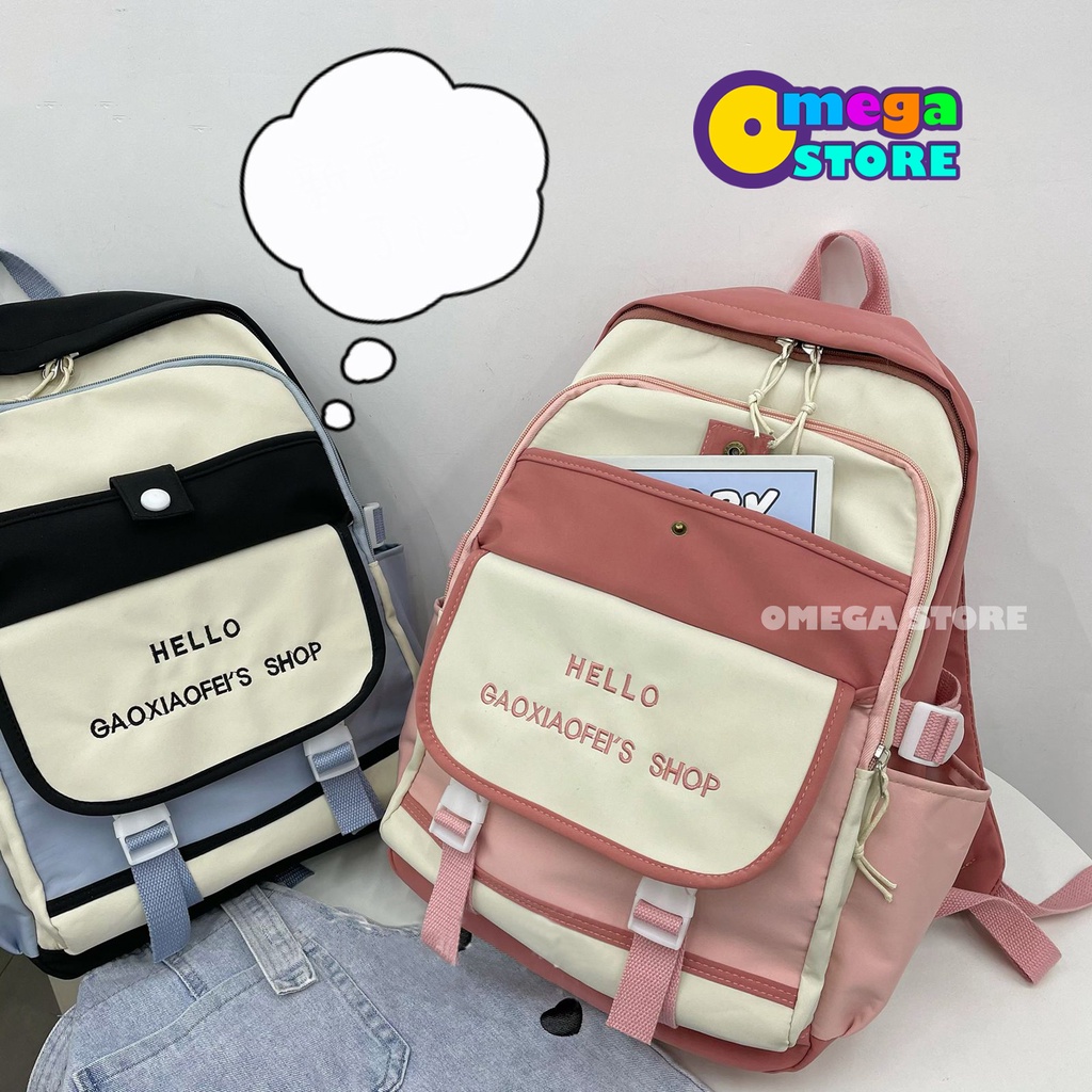 [O&amp;S] Tas Ransel Anak Sekolah Wanita Terbaru Backpack laptop Korea-OS219