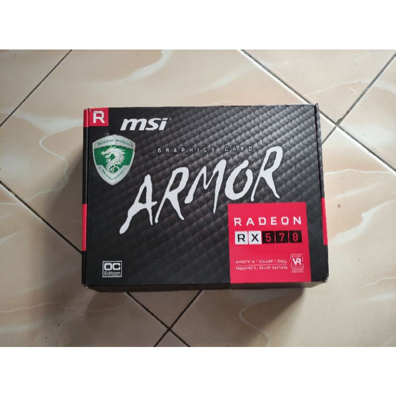 VGA msi armor radeon rx 570 8gb oc edition